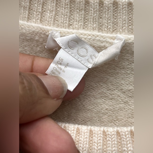 COS Scandi White/Cream Sweater Shirt Dress - Picture 5 of 10